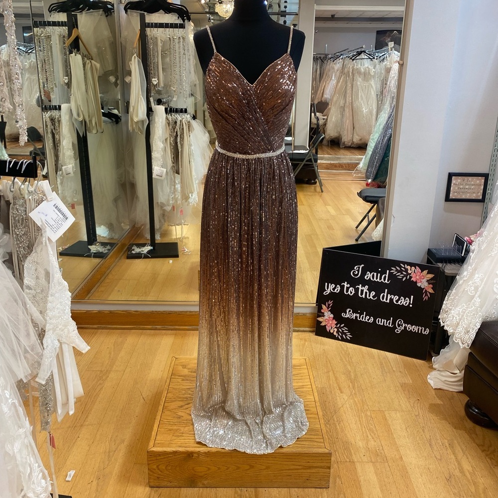 Sequin ombré prom dress